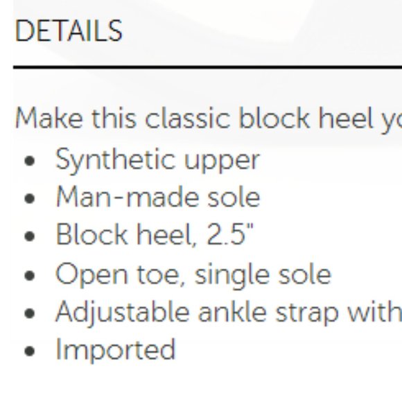 BRAND NEW Le Chateau Heeled Sandals - Picture 2 of 3